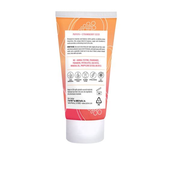 C'est Moi Refreshing Papaya & Strawberry Seed Scrub Facial Mask 1.7 fl oz - Picture 2 of 7